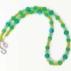 Green Czech Glass Necklace, Handmade Beaded Jewelry 1 Green Czech Glass Necklace