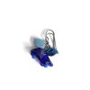 Royal Blue Czech Glass Flower Earrings, Handmade Jewelry 1 Royal Blue Flower Earrings Czech Glass Bead Jewelry