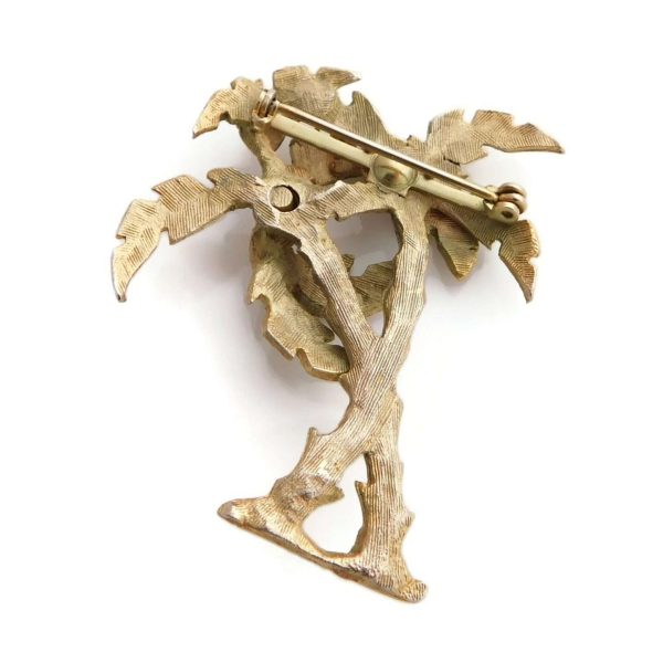 back of palm tree brooch