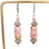 Pink Millefiori Earrings