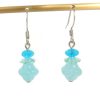 Light Blue Czech Glass Drop Earrings 1 Light Blue Czech Glass Drop Earrings