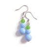 Periwinkle Blue Glass Bead Earrings