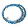 blue tombo bead necklace