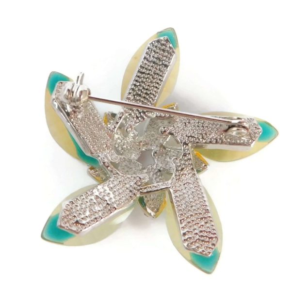 back of flower brooch