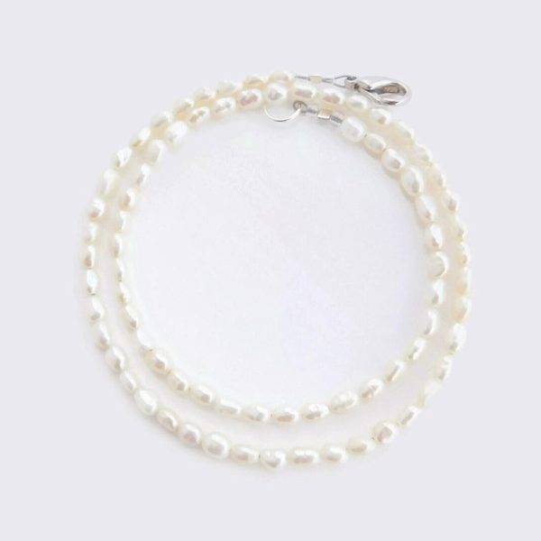 Cultured Saltwater Rice Pearl Choker Necklace