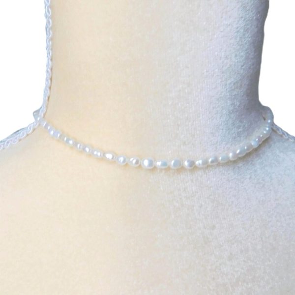 Cultured Saltwater Rice Pearl Choker Necklace