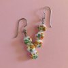 White Japanese Millefiori Earrings