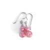 Pink Czech Glass Earrings