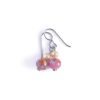 pink millefiori earrings