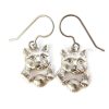 cat charm earrings