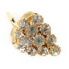Vintage Prong Set Rhinestone Grape Brooch 2 Vintage Rhinestone Grape Brooch