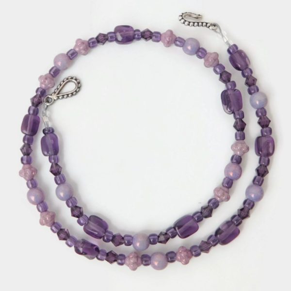 purple necklace