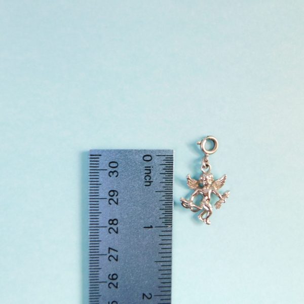 Cupid Clip-On Charm with ruler for scale