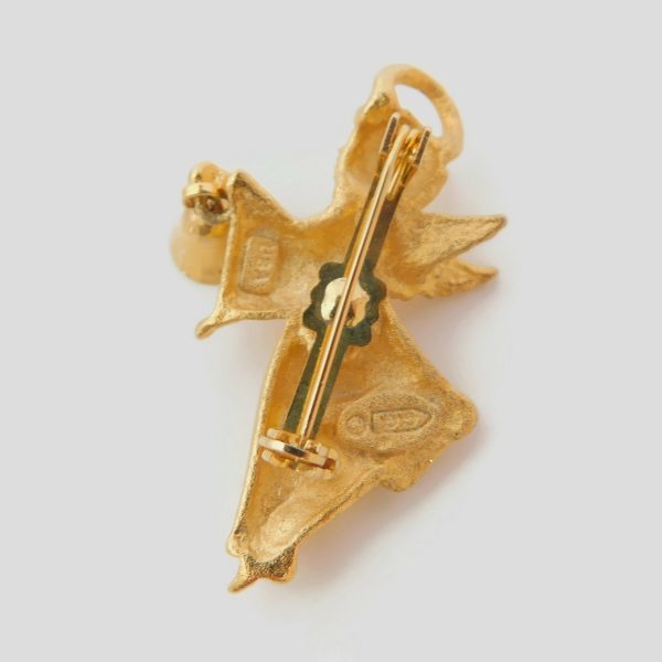 back of Angel Brooch Pin