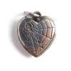 Heart Charm With Spiderweb