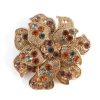 Rhinestone Flower Brooch
