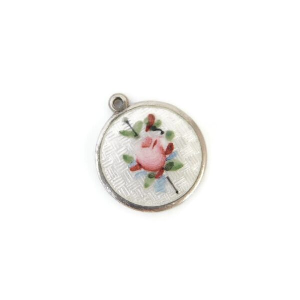 Enamel Rose Charm