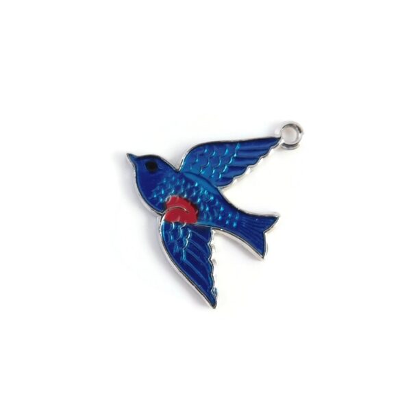 blue bird charm