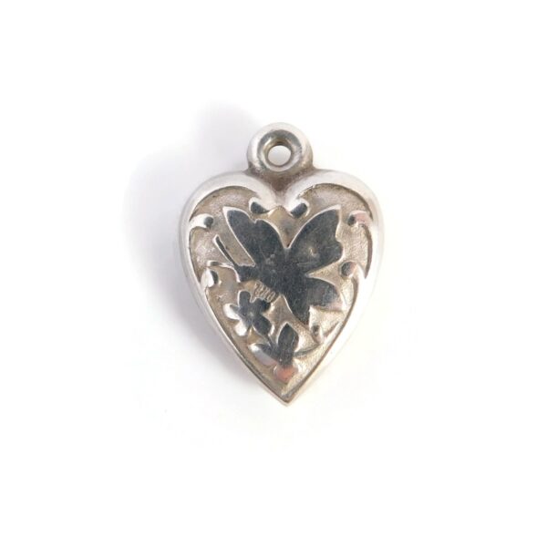 butterfly heart charm