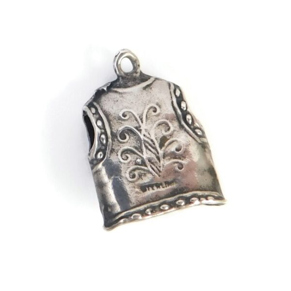 back of cowboy vest charm