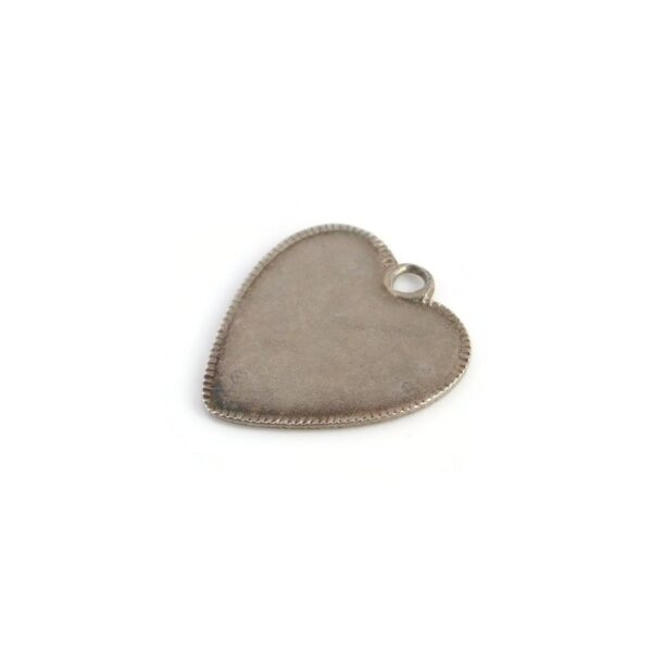 flat heart charm