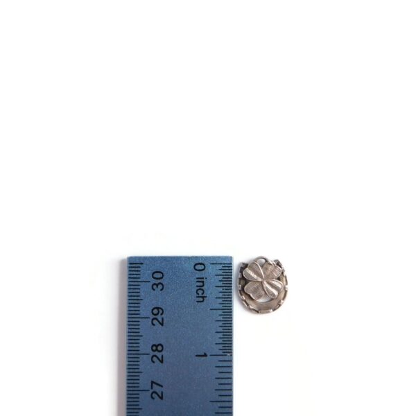 good luck charm with ruler for scale