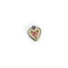guilloche heart charm