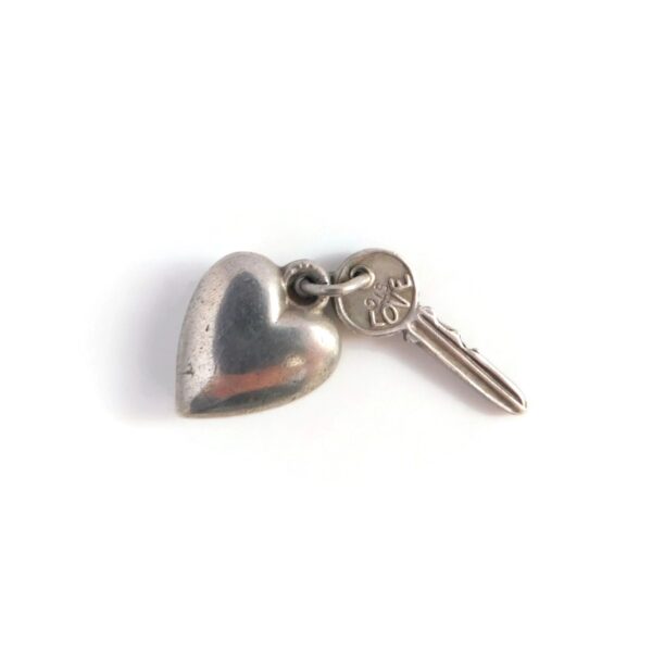 heart and key charms