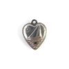 Vintage Sterling Silver Heart Sailboat Charm, Sweetheart Jewelry 2 heart charm with boat