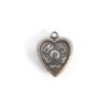 heart charm with flower