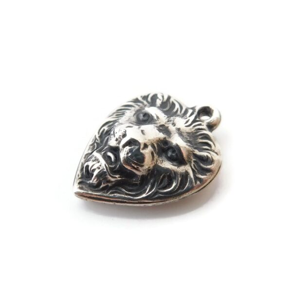 heart charm with lion