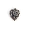 heart charm with rhinestone