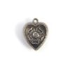 heart flower charm
