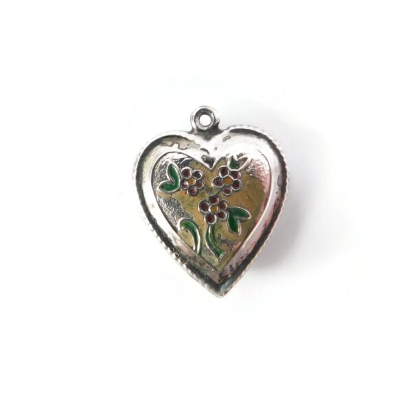 heart flower charm