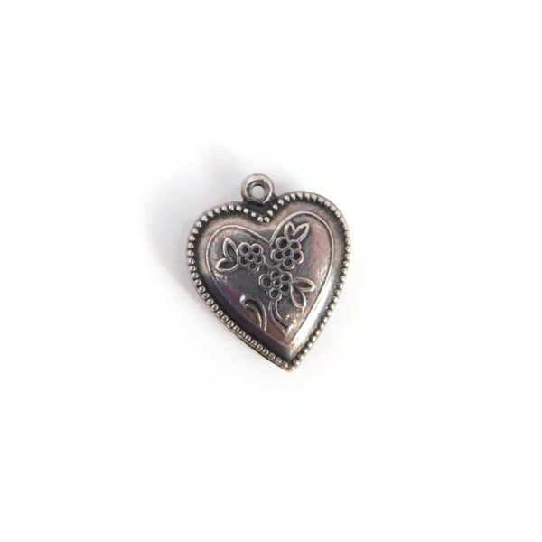 heart flower charm