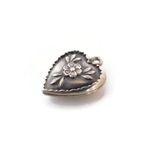 heart flower charm