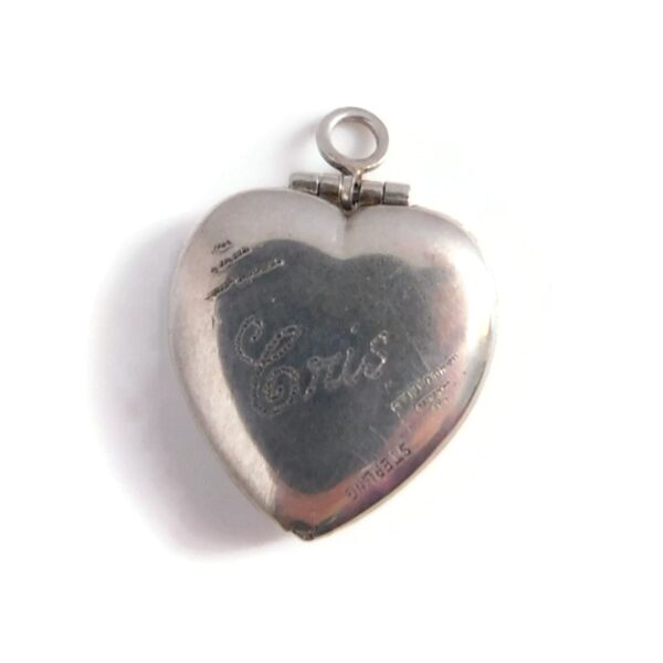 back of heart locket