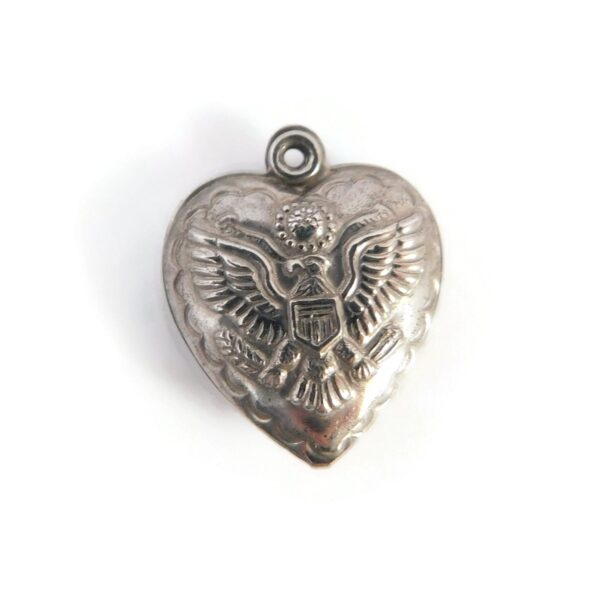 military heart charm
