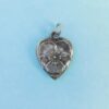 pansy heart charm