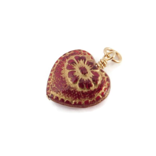red heart pendant