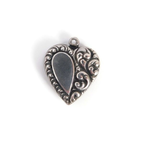 sterling silver heart charm