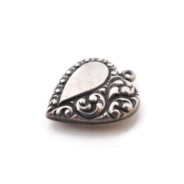 sterling silver heart charm