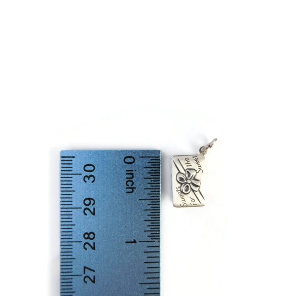 sweets for the sweet charm with ruler for scale