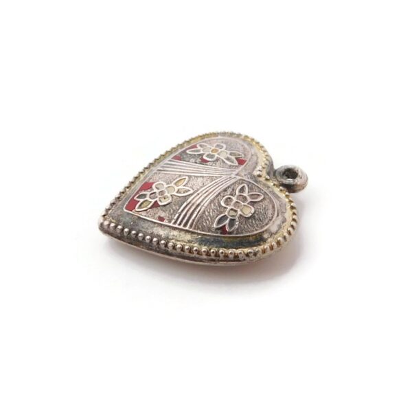 vintage heart charm