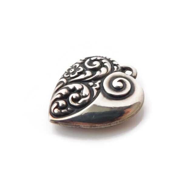 vintage heart charm